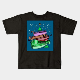 Hurdy-gurdy Christmas Tree Kids T-Shirt